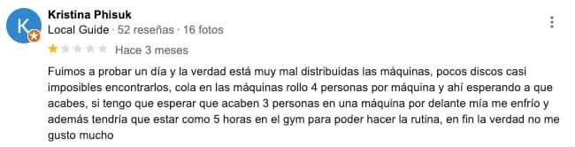 opinion gimnasio cr7 gandia